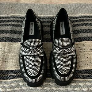 Steve Madden Rhinestone Loafers